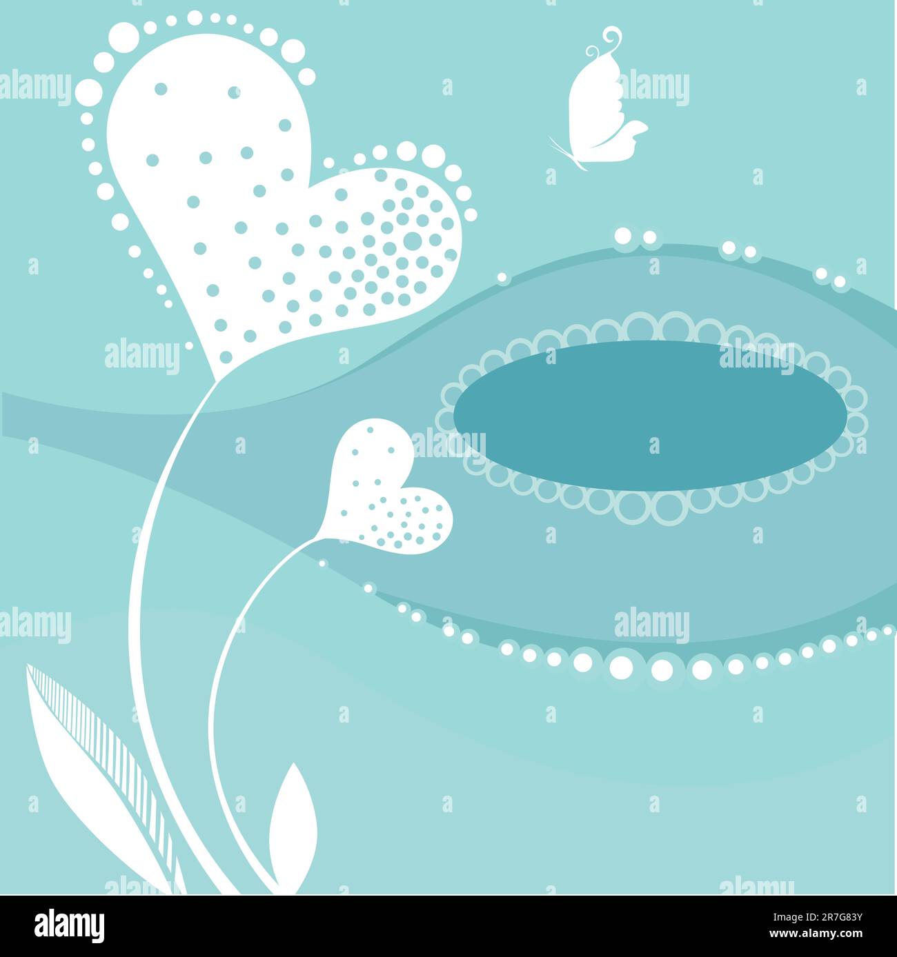 vector illustration of a valentine card Stock Vector Image & Art - Alamy