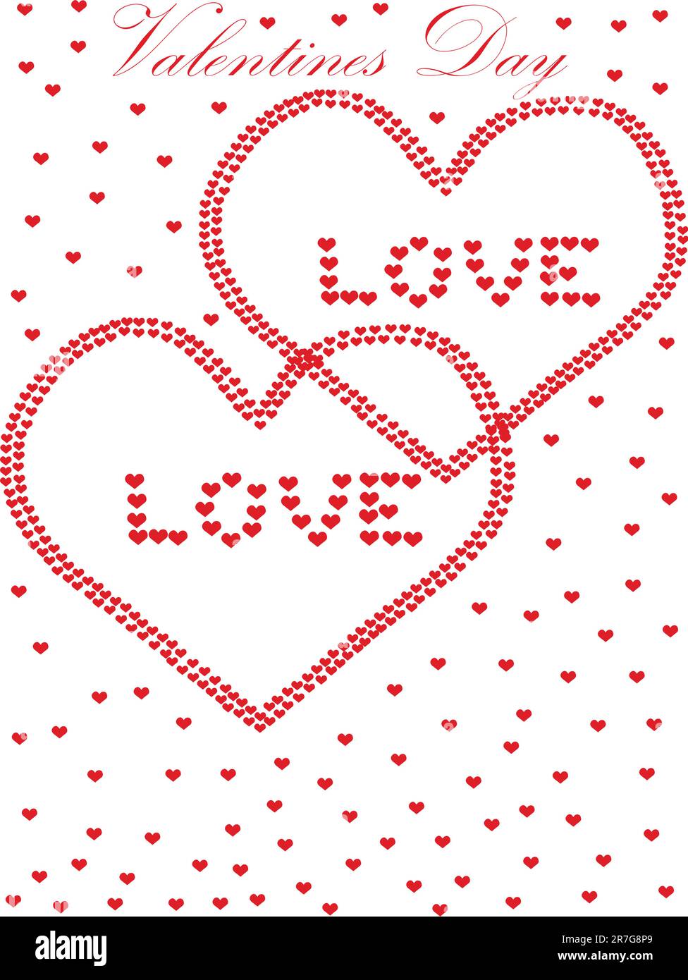 valentines day hearts - vector Stock Vector Image & Art - Alamy
