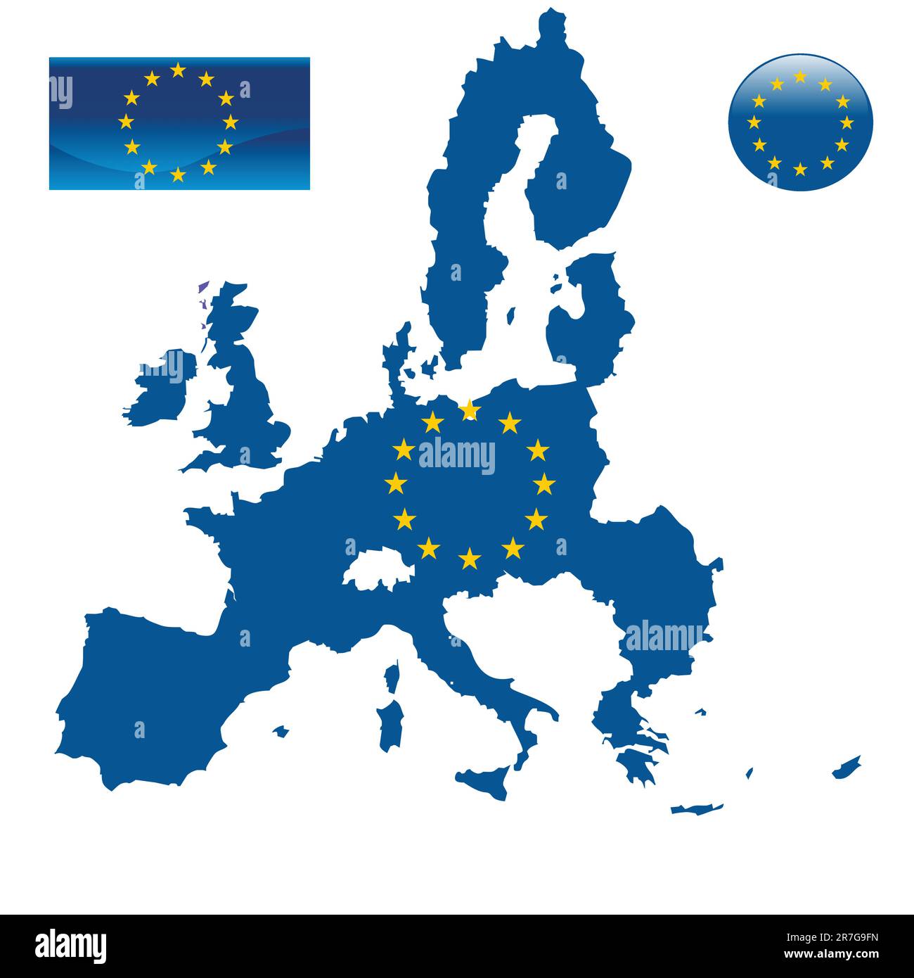 Europe map Stock Vector