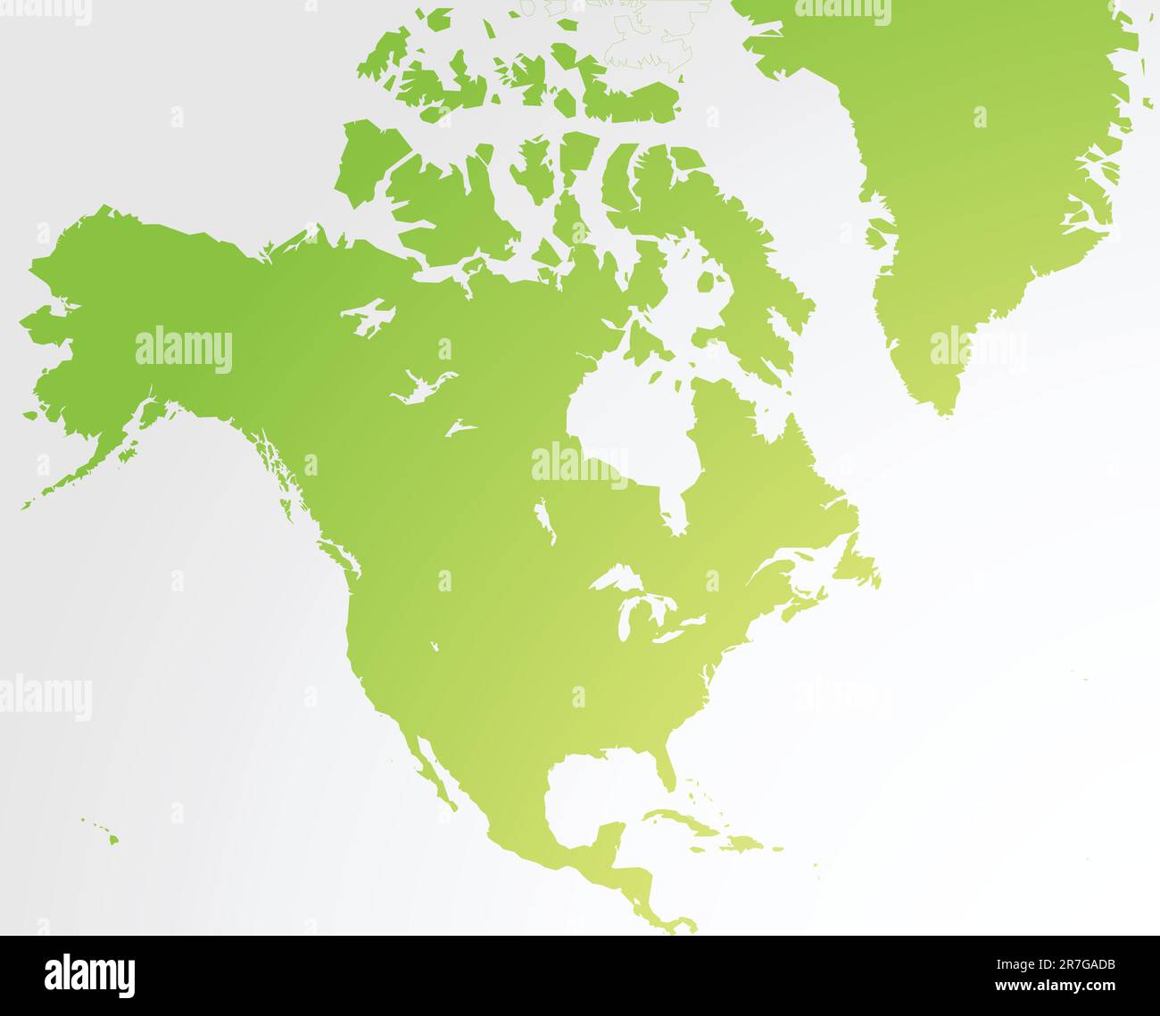 map of north america Stock Vector - Map Of North America 2R7GADB