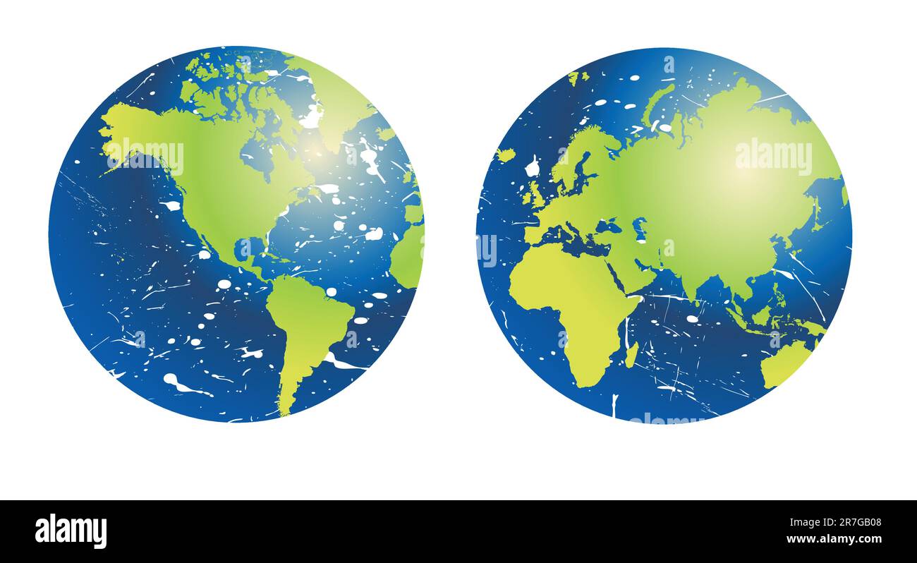 grunge planet earth Stock Vector Image & Art - Alamy