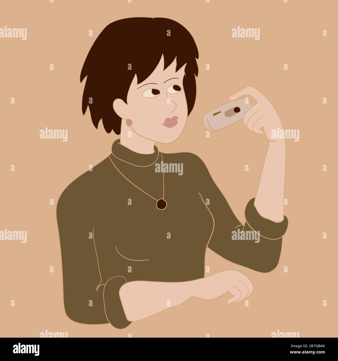 Woman female photograph Stock Vector Images - Alamy