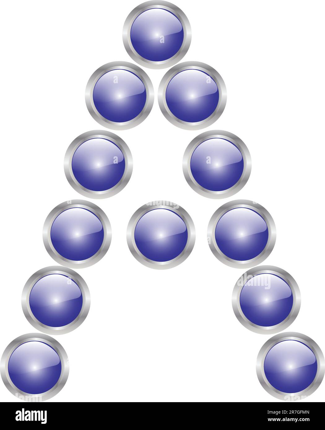 letter in button - vector Stock Vector Image & Art - Alamy