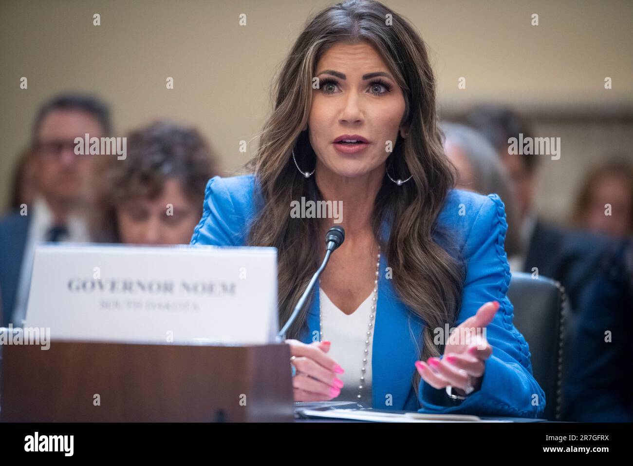 Washington, Vereinigte Staaten. 15th June, 2023. Kristi Noem, Governor