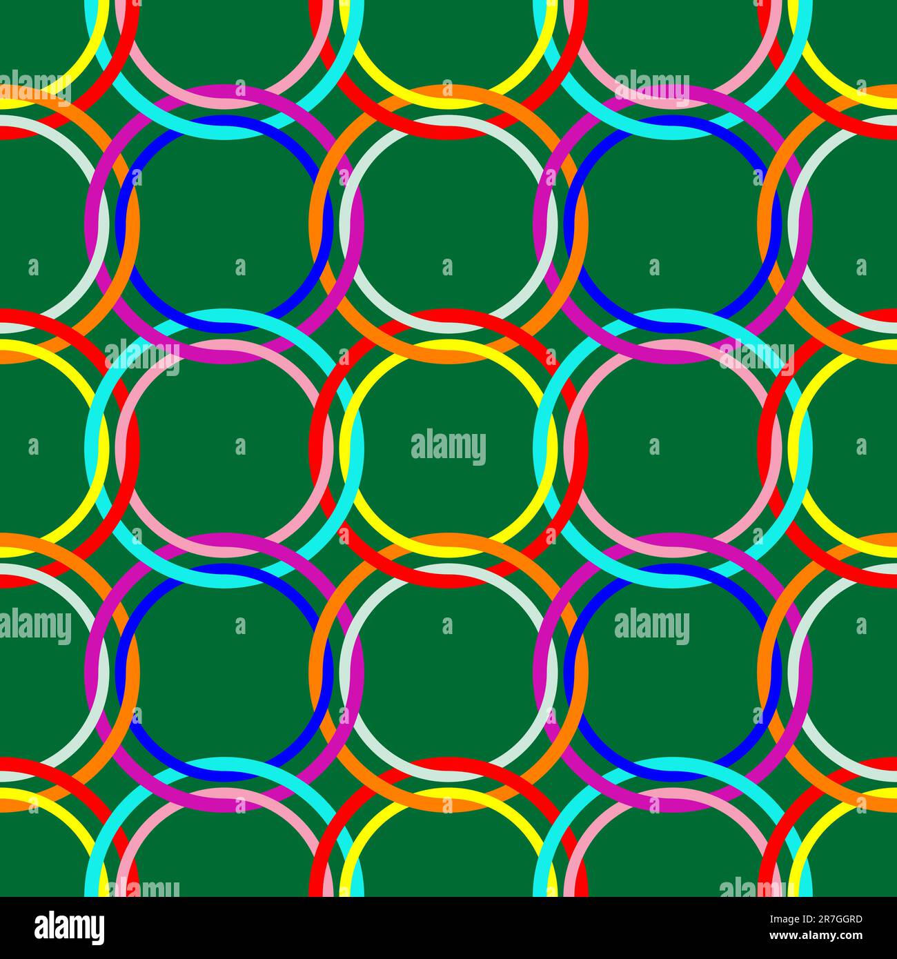 circles seamless pattern, abstract art illustration Stock Vector Image ...