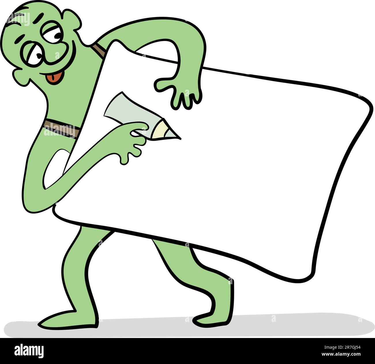 advertise man Stock Vector