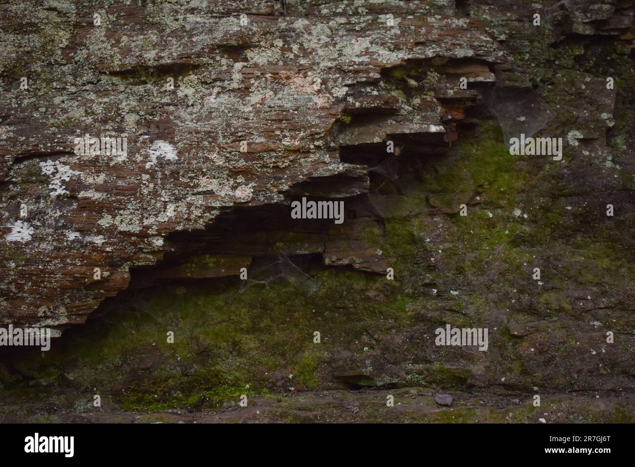 Grungy mountain rock wall background Stock Photo