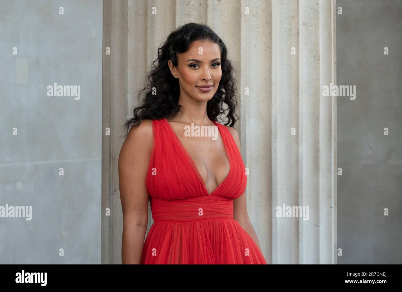 The National Gallery, London, UK. 15th June, 2023. The Summer Party is a unique, fundraising event directly supporting the local, national and international NG200 celebrations by transforming the National Gallery - which contains some of the world's most iconic artworks - for just one night only. Celebrity guests attending The Summer Party include Maya Jama. Credit: Malcolm Park/Alamy Live News Stock Photo