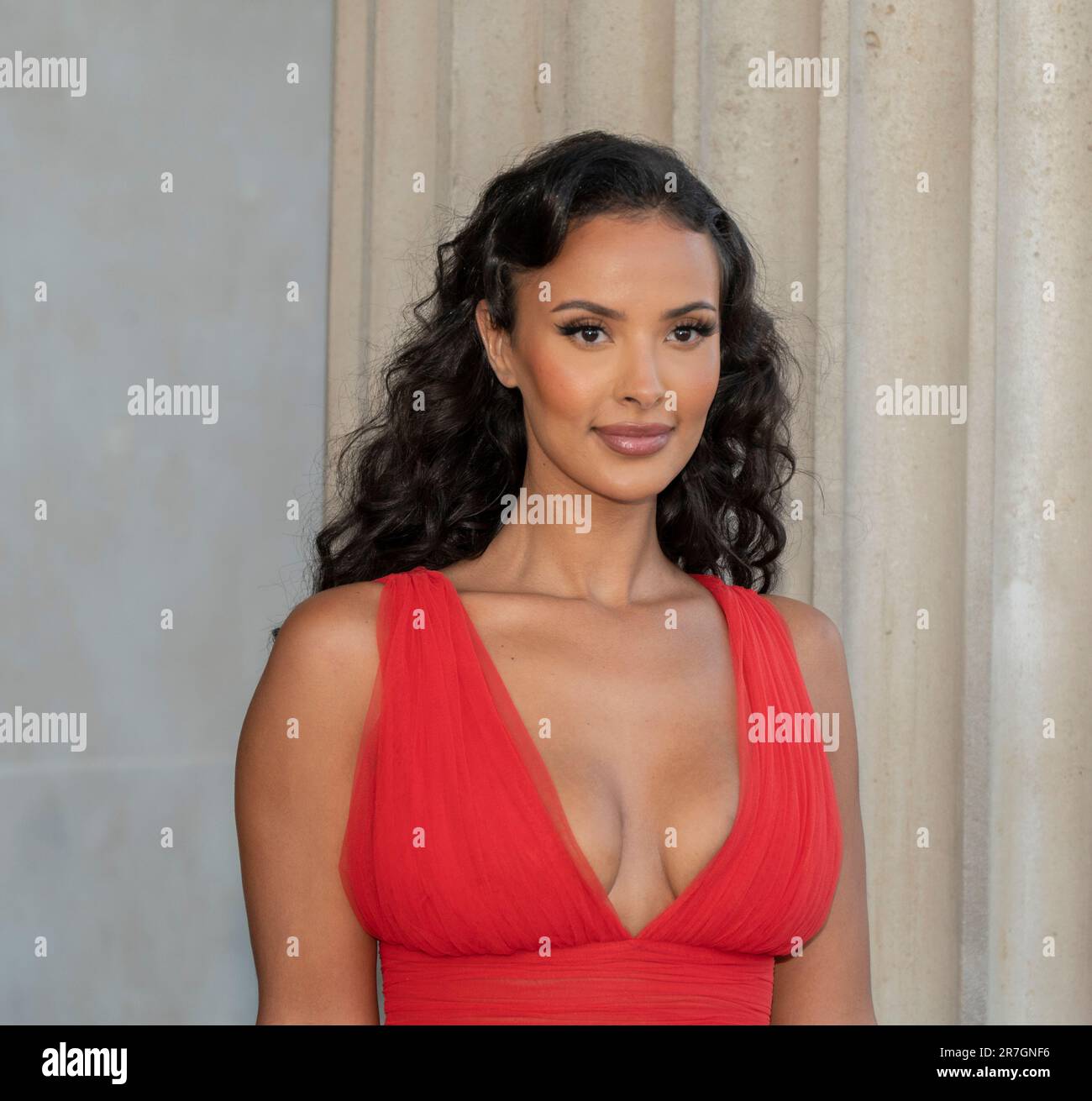 The National Gallery, London, UK. 15th June, 2023. The Summer Party is a unique, fundraising event directly supporting the local, national and international NG200 celebrations by transforming the National Gallery - which contains some of the world's most iconic artworks - for just one night only. Celebrity guests attending The Summer Party include Maya Jama. Credit: Malcolm Park/Alamy Live News Stock Photo