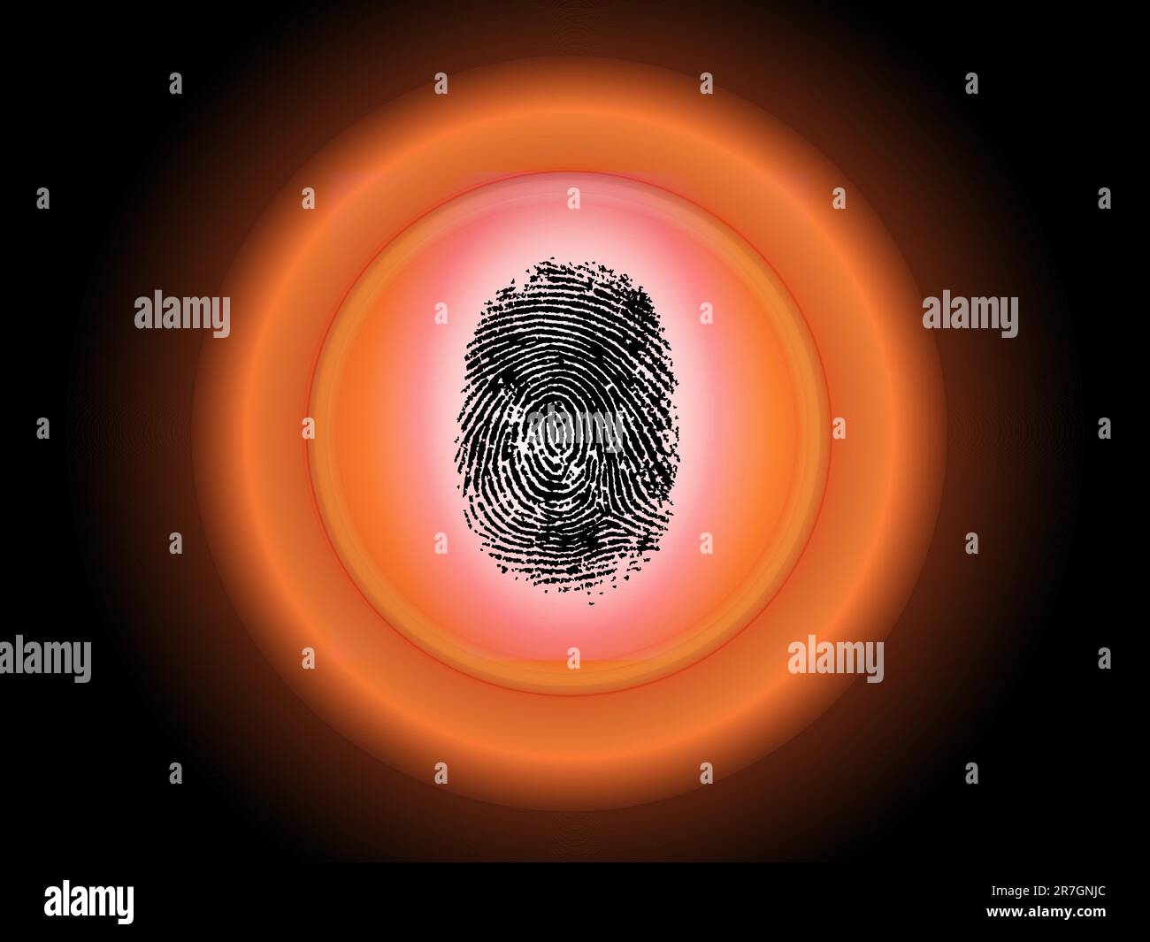 Security Scan Fingerprint pressing on a biometric scanning device Stock Vector Image & Art Alamy