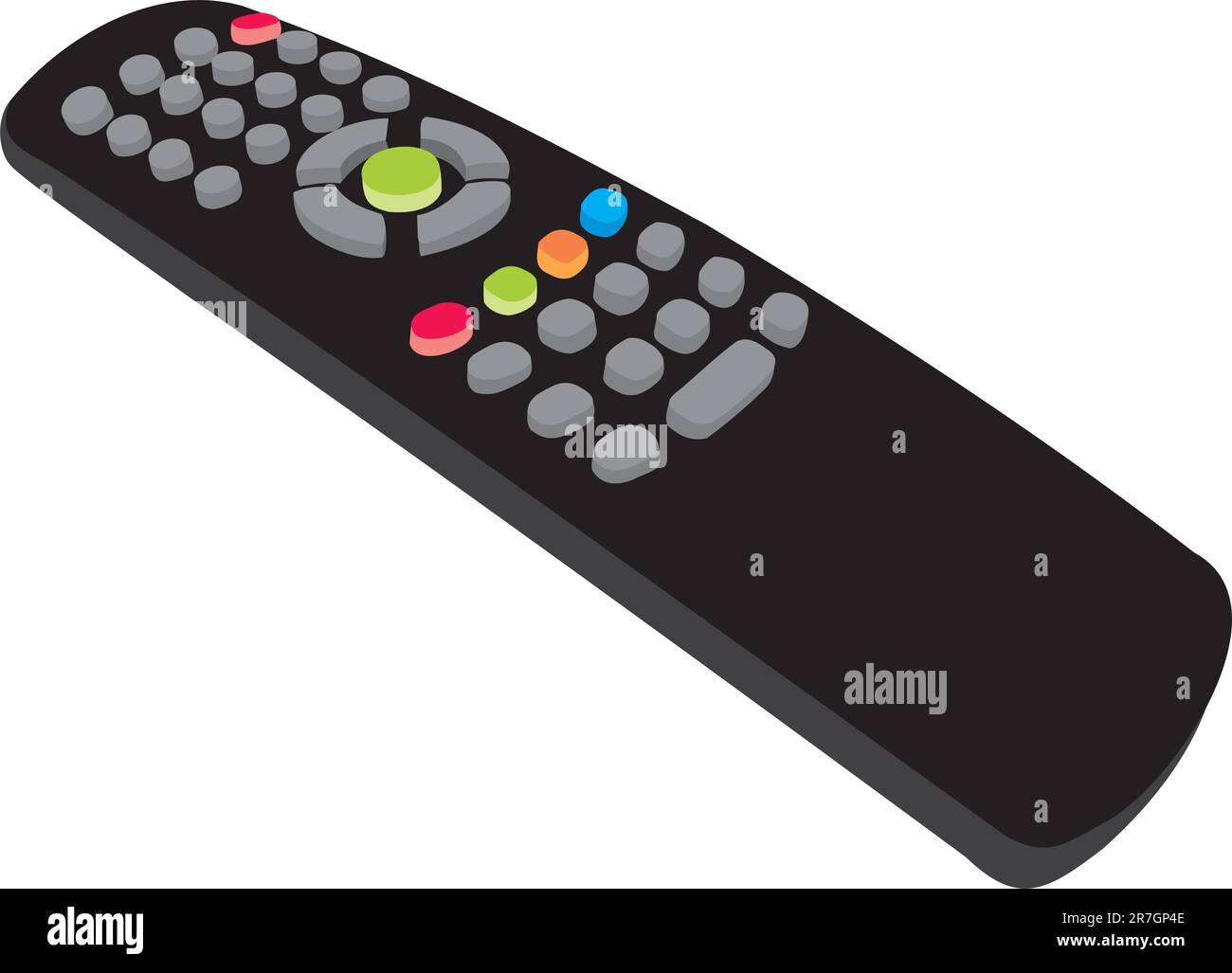 Signal giving. The panel from the TV. Switching of channels Stock Vector