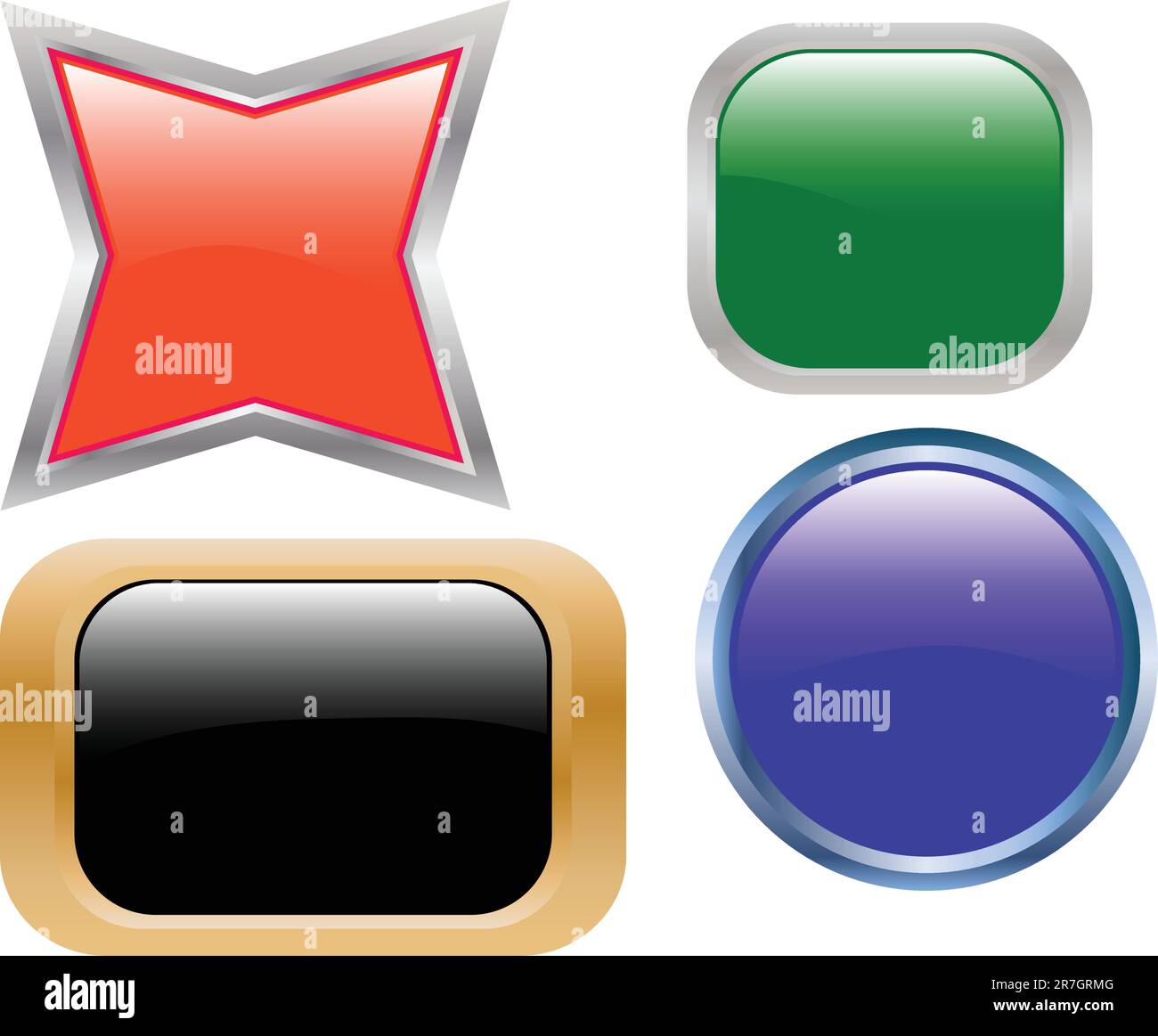 collection of cool buttons - vector Stock Vector Image & Art - Alamy