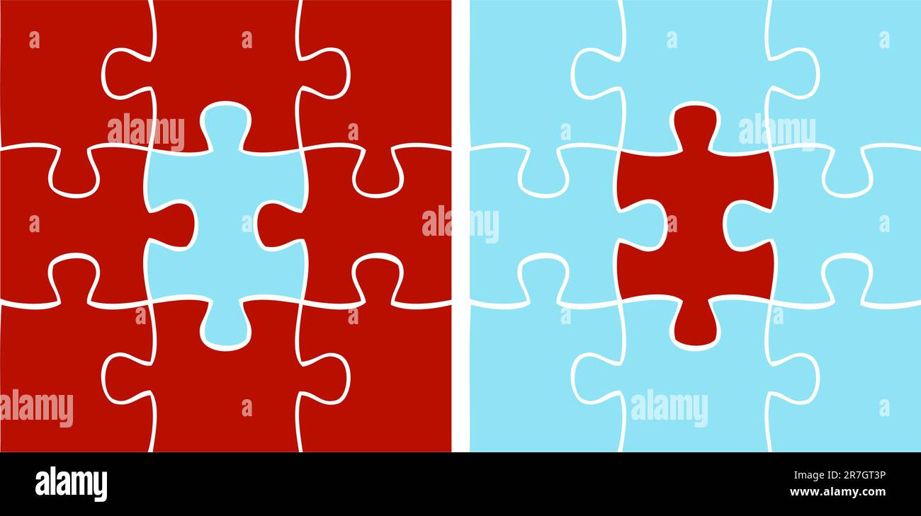 Color Puzzle cards, vector cards, game backgrounds Stock Vector Image