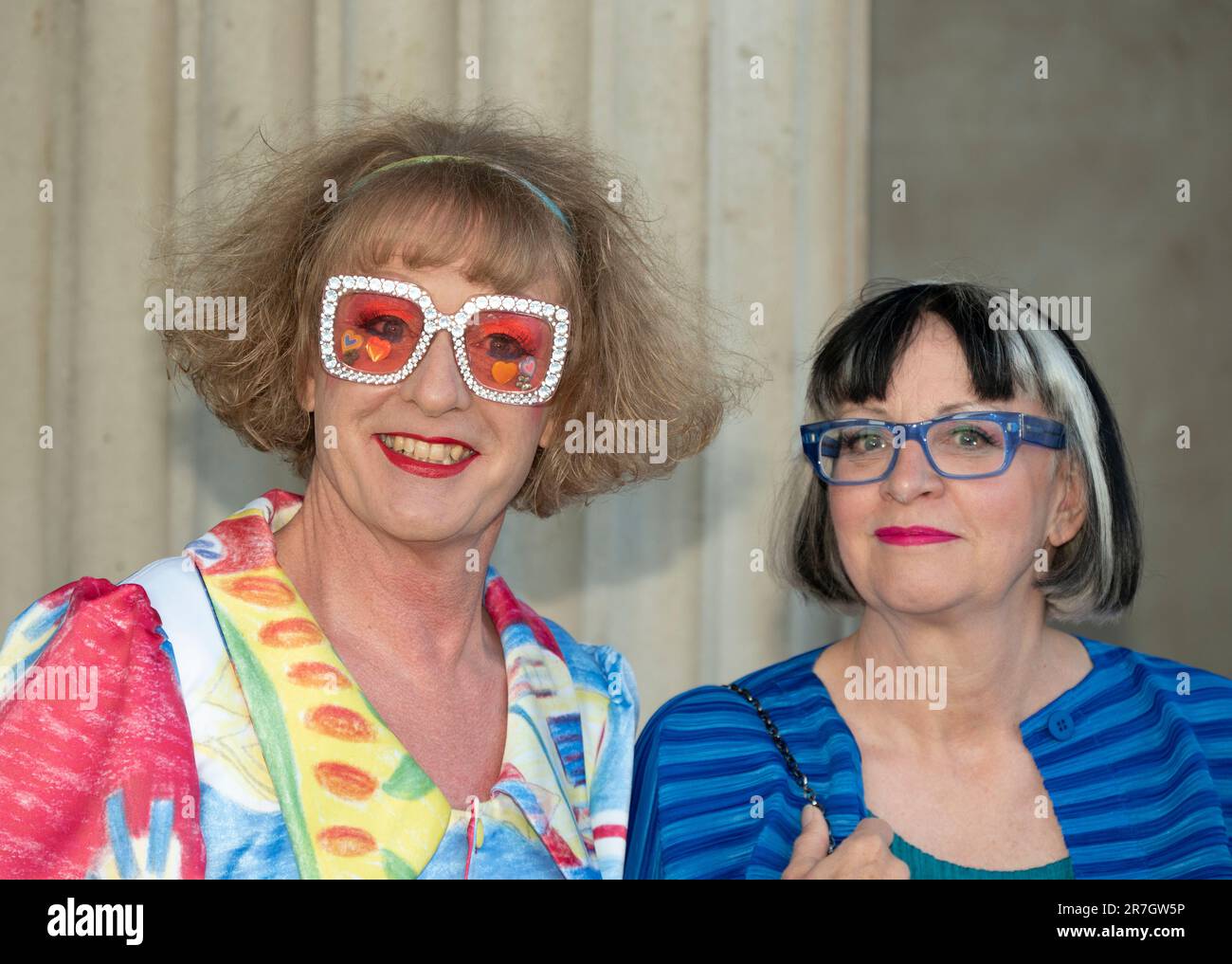 The National Gallery, London, UK. 15th June, 2023. The Summer Party is a unique, fundraising event directly supporting the local, national and international NG200 celebrations by transforming the National Gallery - which contains some of the world's most iconic artworks - for just one night only with celebrity guests attending. Credit: Malcolm Park/Alamy Live News Stock Photo