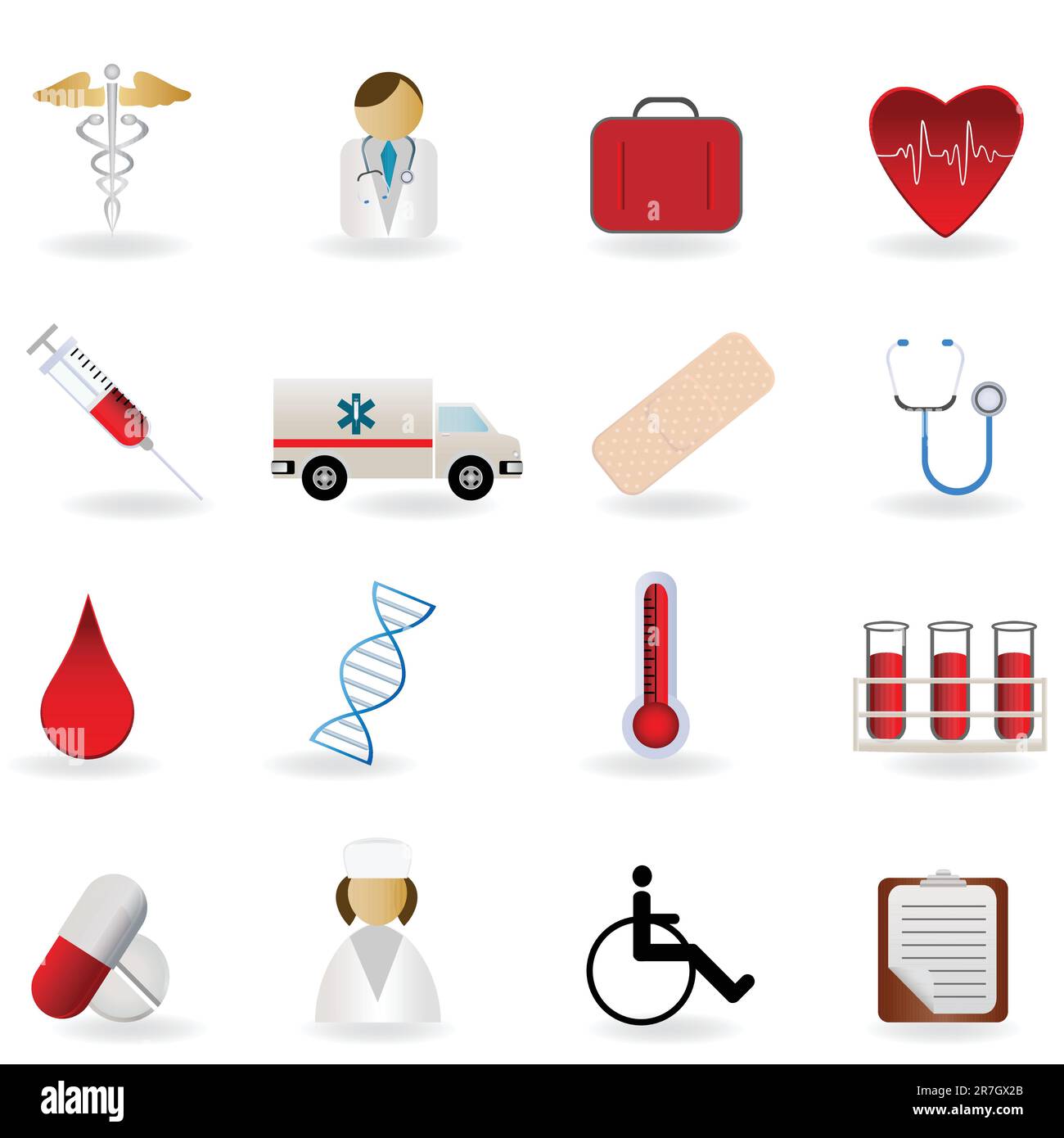 Medical and health care related symbols Stock Vector Image & Art - Alamy