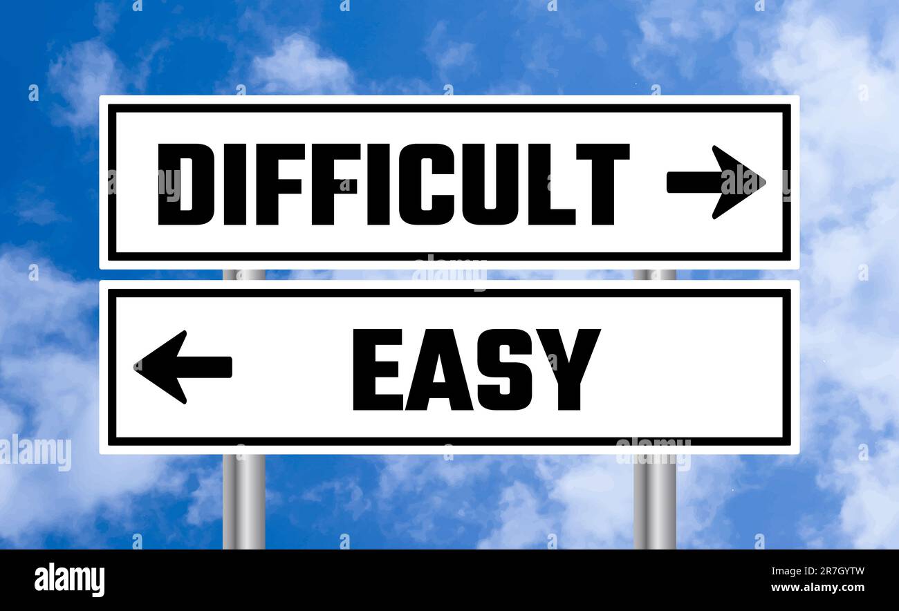 Easy difficult hi-res stock photography and images - Alamy