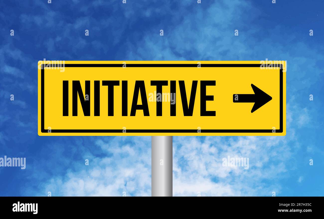 Local Initiatives Sign Initiative road sign hi-res stock photography and images - Alamy