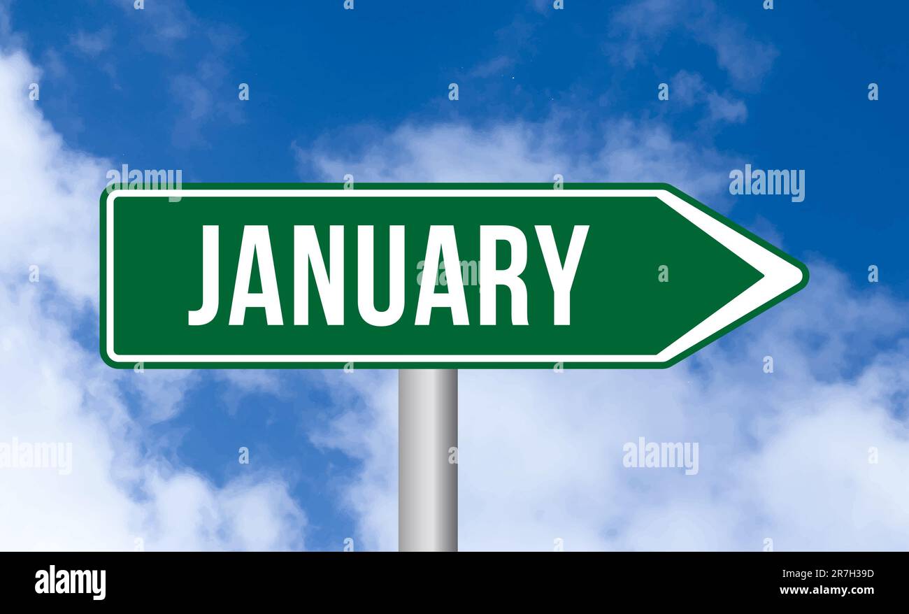 January road sign hi-res stock photography and images - Alamy
