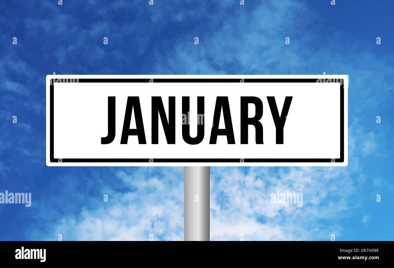 January road sign hi-res stock photography and images - Alamy