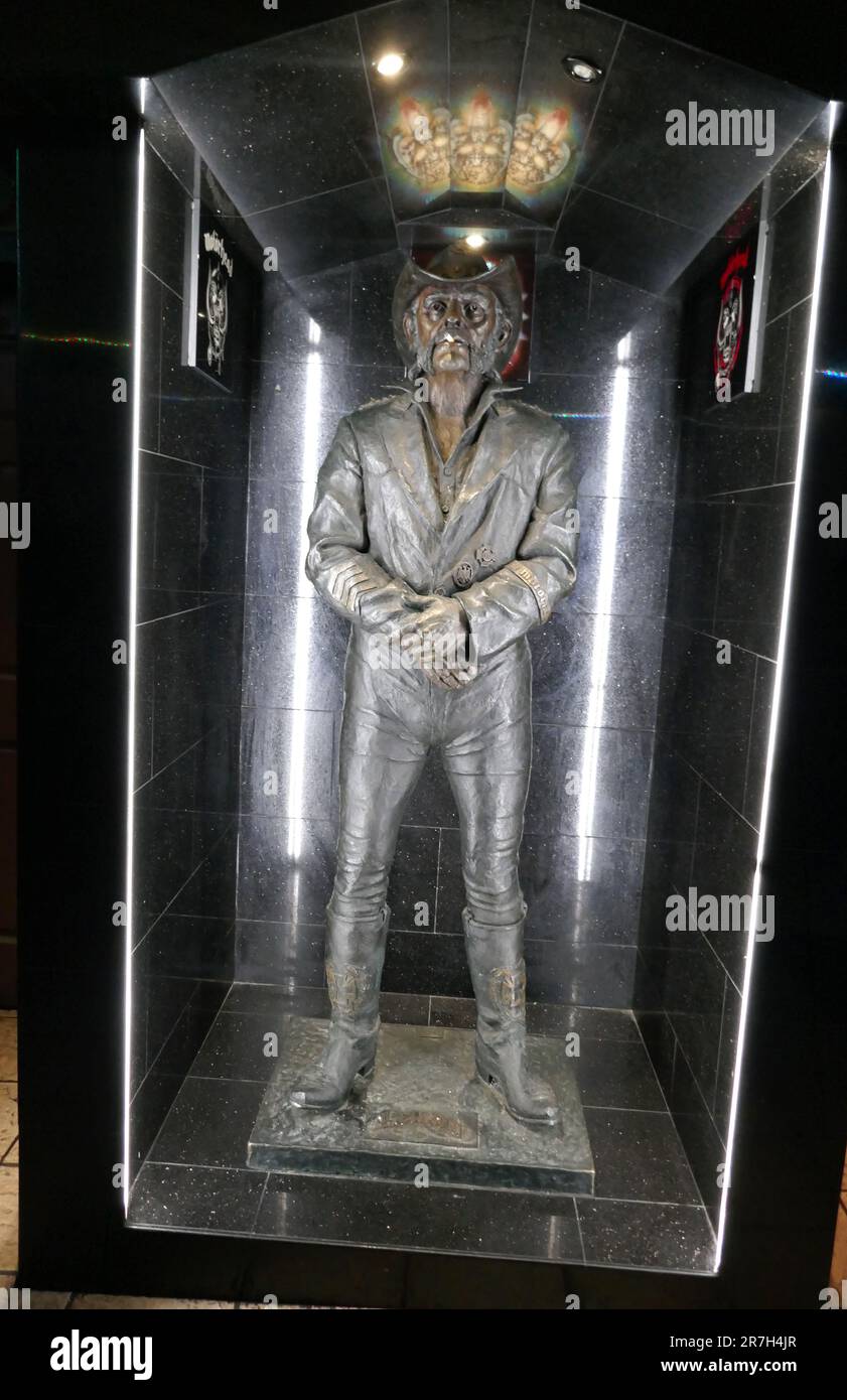 West Hollywood, California, USA 14th June 2023 Lemmy Statue at Rainbow Bar  & Grill at 9015 Sunset Blvd on June 14, 2023 in West Hollywood, California,  USA. Originally The Mermaid Club in