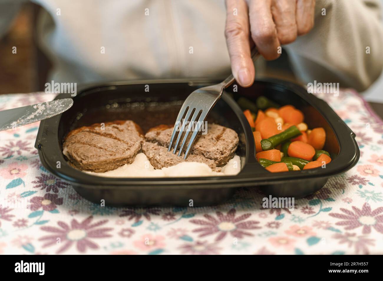 Frozen Dinner, Ready Meal Stock Photo