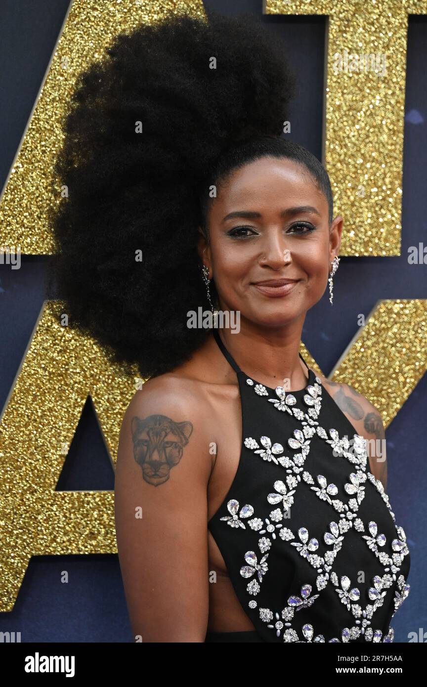 London, UK. 15th June, 2023. Amaka Okafor attends the World Premiere of Greatest days, ODEON Luxe Leicester Square. Credit: See Li/Picture Capital/Alamy Live News Stock Photo