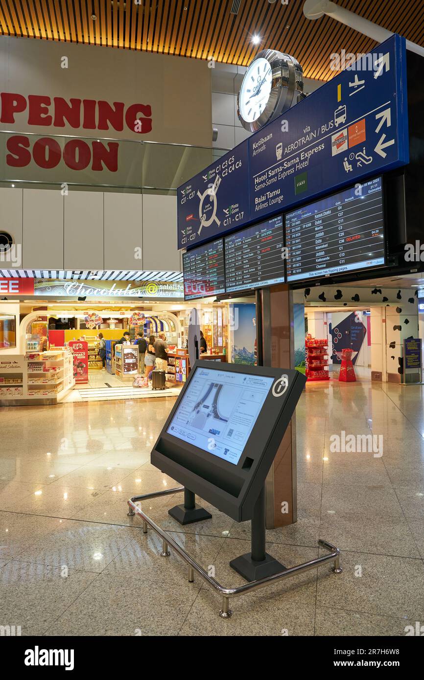 KUALA LUMPUR, MALAYSIA CIRCA MARCH, 2023 interactive information