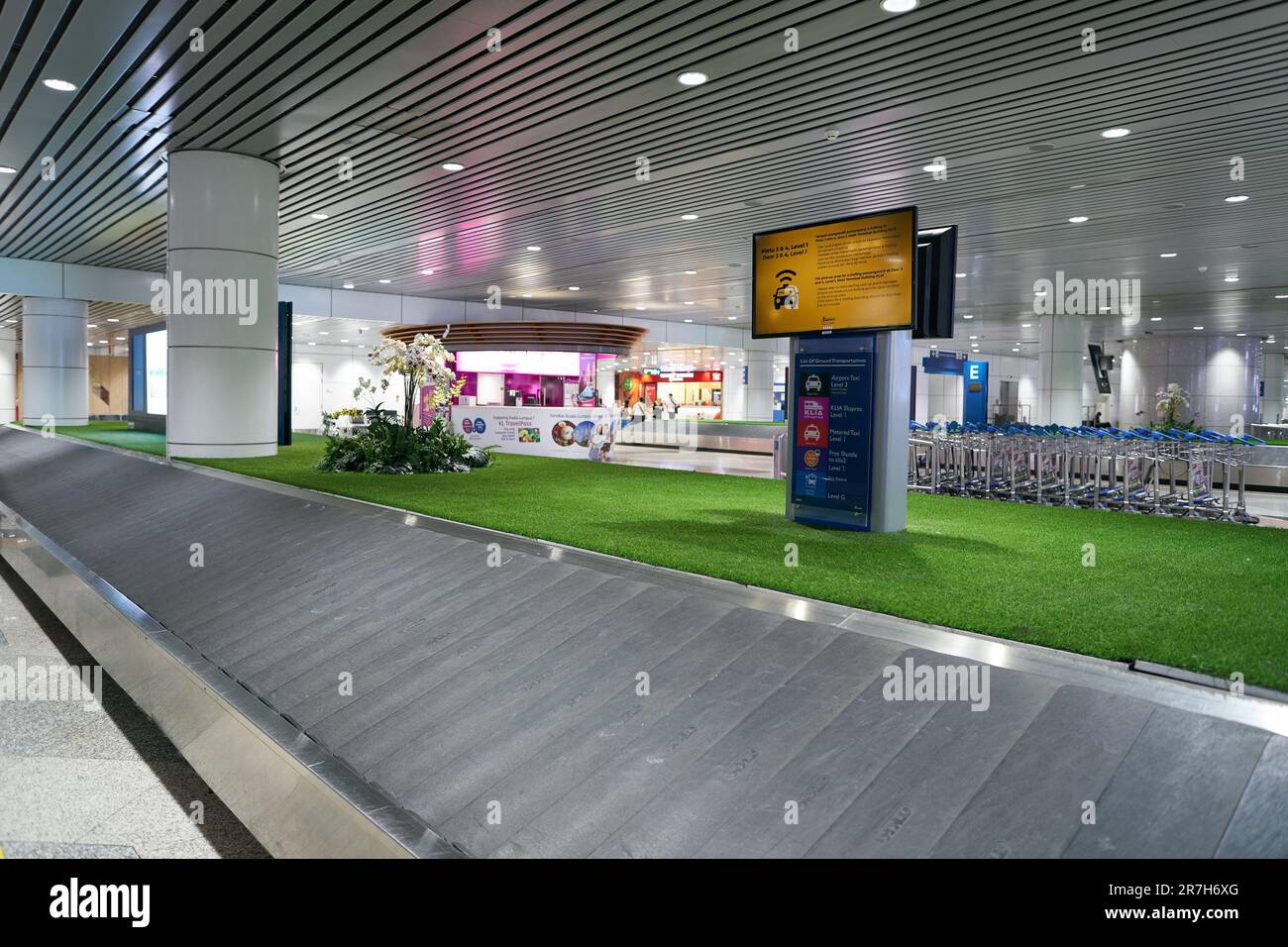 KUALA LUMPUR, MALAYSIA CIRCA MARCH, 2023 baggage reclaim area in