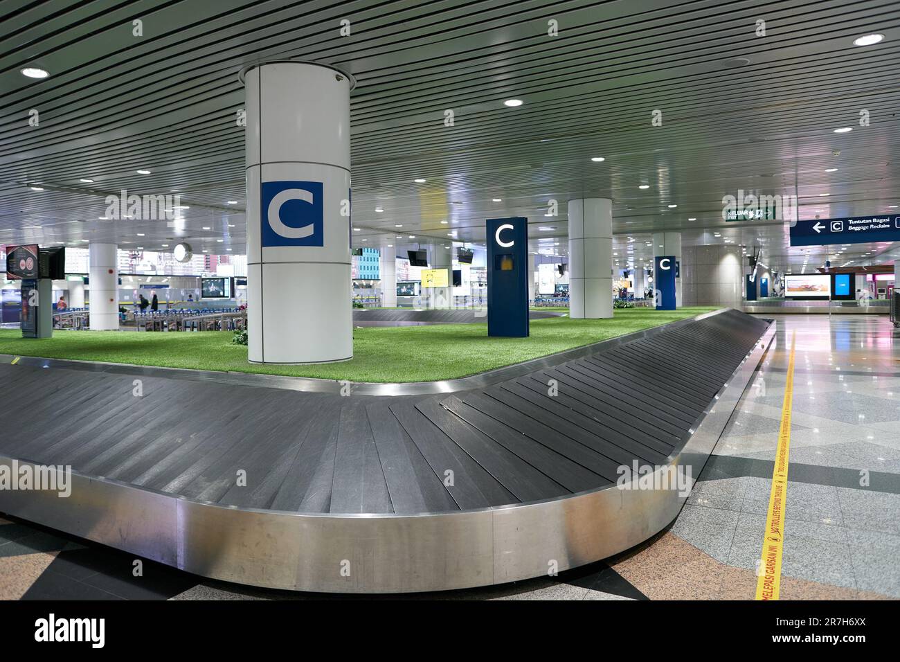 KUALA LUMPUR, MALAYSIA CIRCA MARCH, 2023 baggage reclaim area in