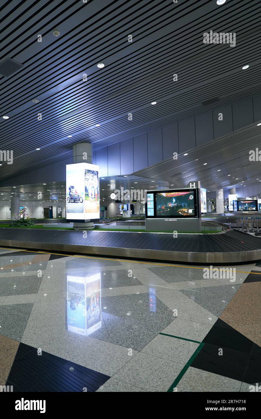 KUALA LUMPUR, MALAYSIA CIRCA MARCH, 2023 baggage reclaim area in