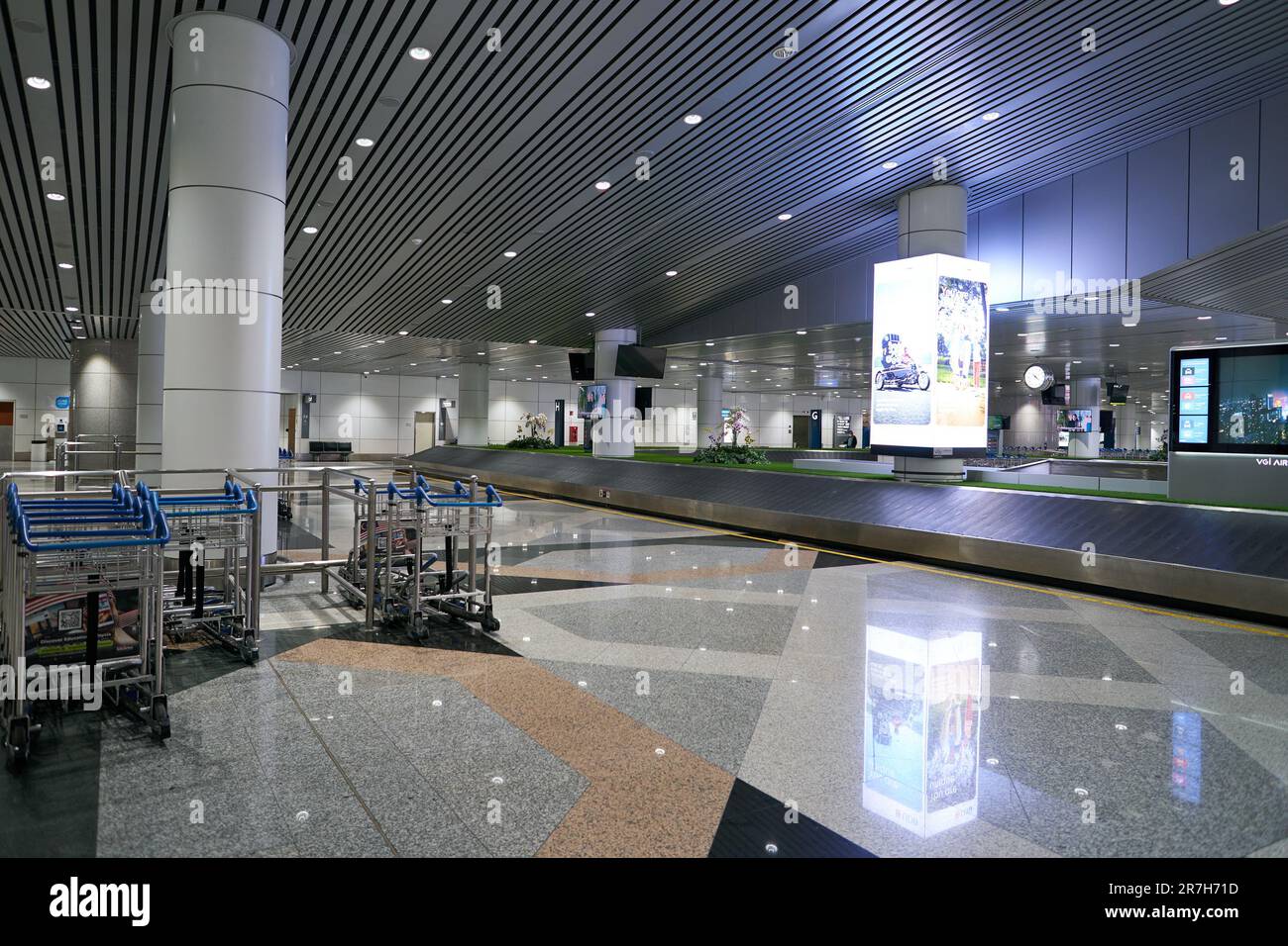 KUALA LUMPUR, MALAYSIA CIRCA MARCH, 2023 baggage reclaim area in