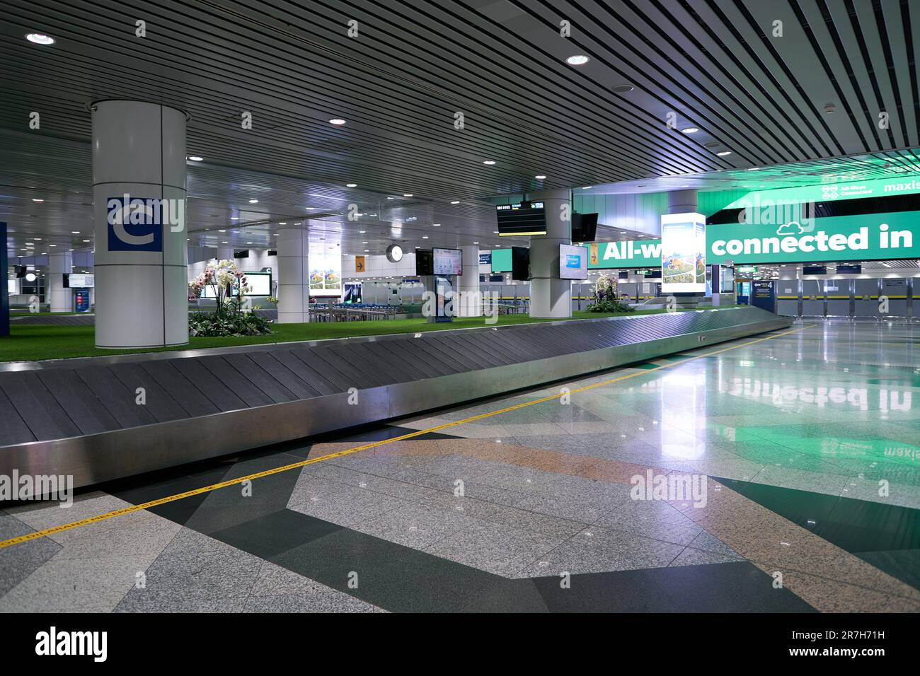 KUALA LUMPUR, MALAYSIA CIRCA MARCH, 2023 baggage reclaim area in