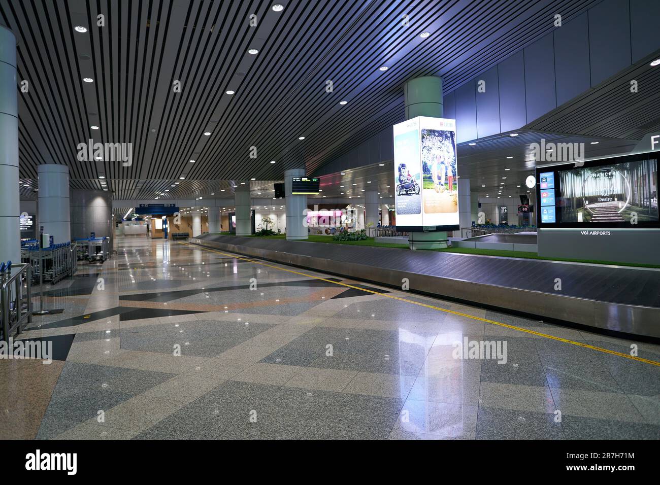 KUALA LUMPUR, MALAYSIA CIRCA MARCH, 2023 baggage reclaim area in