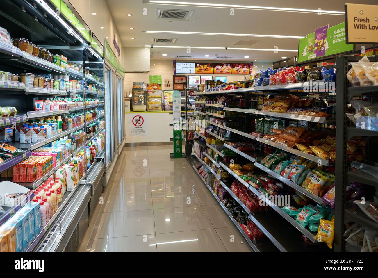 KUALA LUMPUR, MALAYSIA CIRCA MARCH, 2023 goods on display at CU