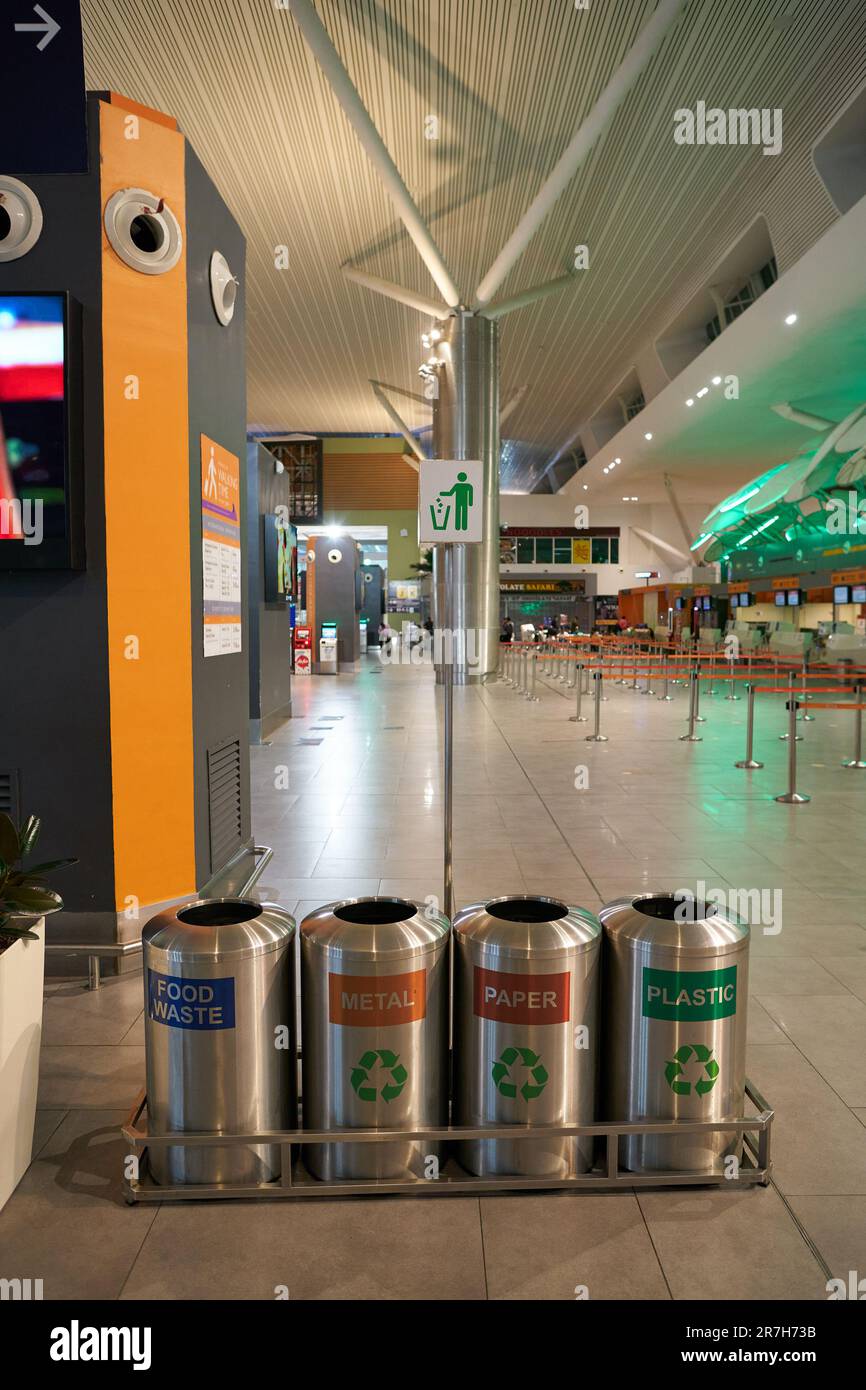 KUALA LUMPUR, MALAYSIA CIRCA MARCH, 2023 recycling bins as seen at