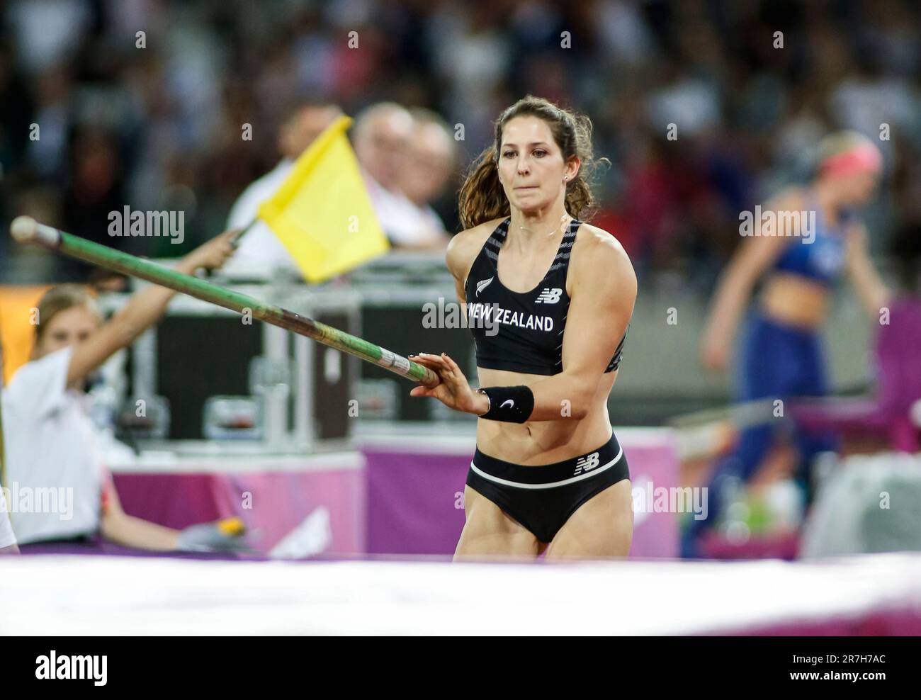 Eliza MCCARTNEY participating in the Pole Vault Qualifying at the World