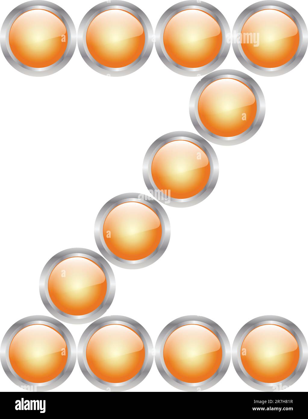 letter in button - vector Stock Vector Image & Art - Alamy