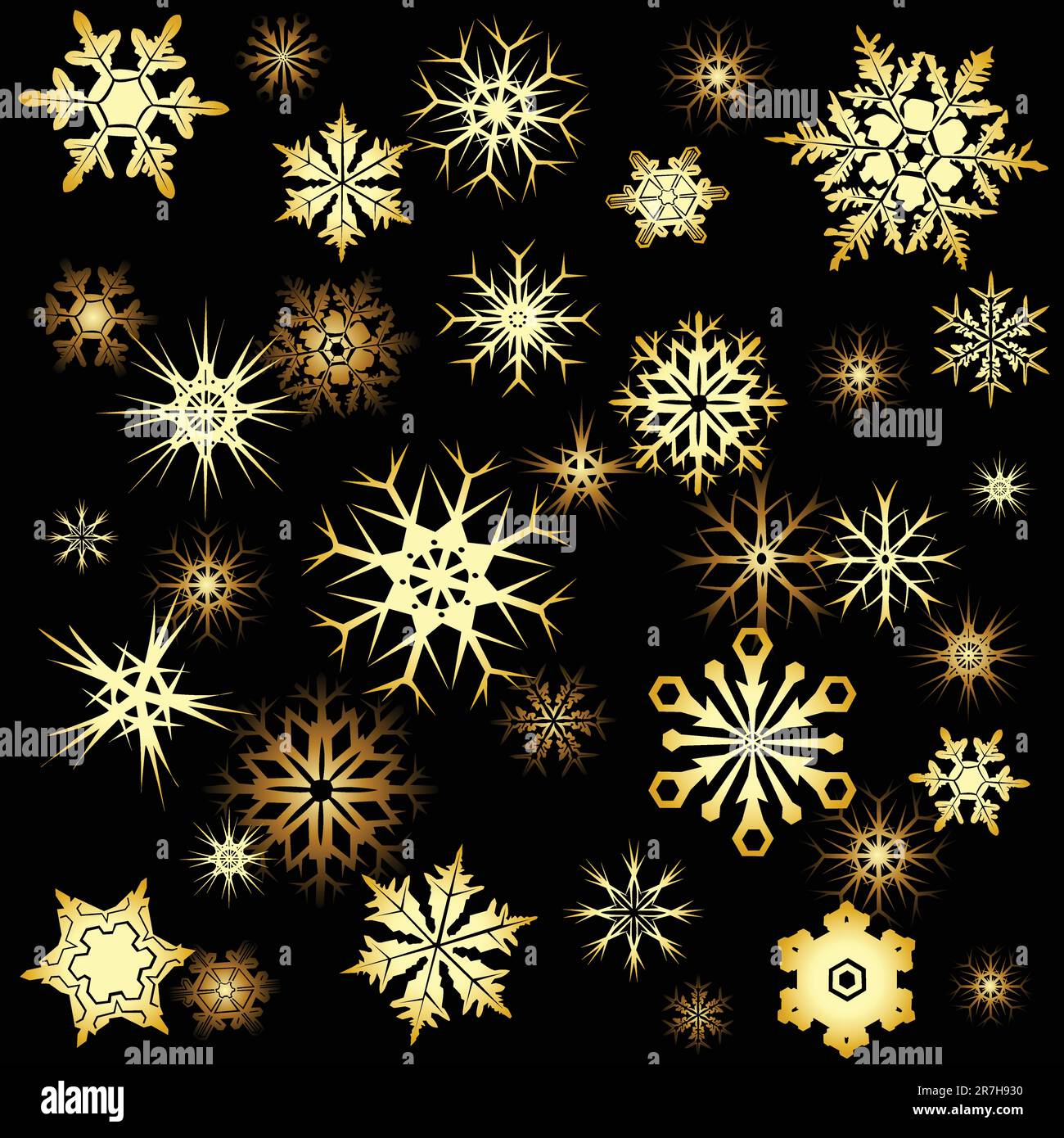 Christmas tree black and gold Stock Vector Image & Art - Alamy