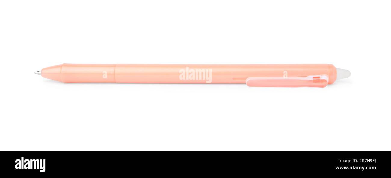 One erasable gel pen isolated on white Stock Photo Alamy