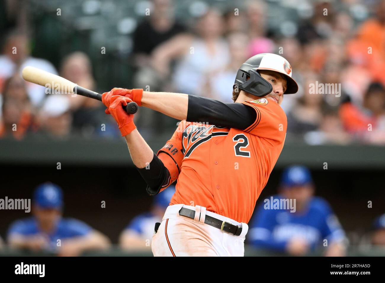 Baltimore Orioles' Gunnar Henderson in action during a baseball game