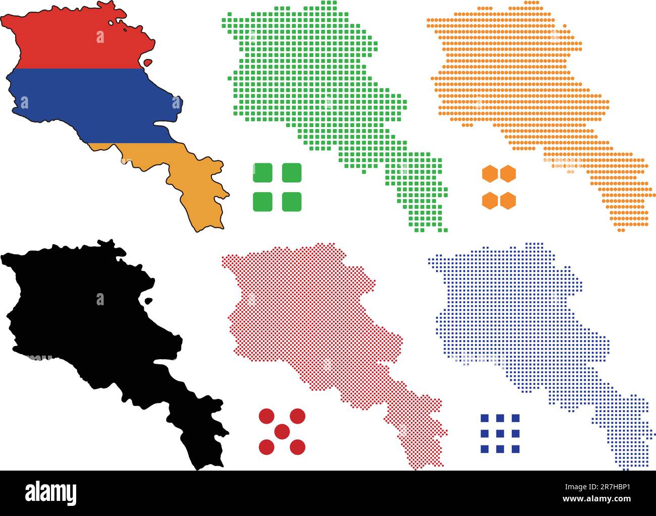 Armenia map Royalty Free Vector Image - VectorStock