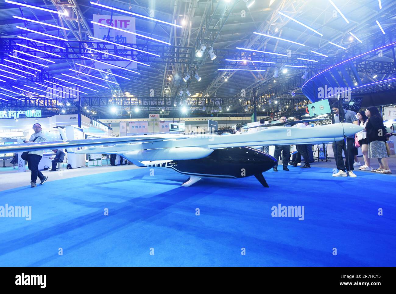 SHANGHAI, CHINA JUNE 15, 2023 Visitors visit a new domestic manned