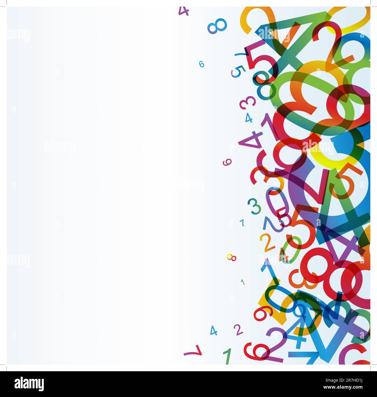 Abstract background with numbers and place for your content Stock ...