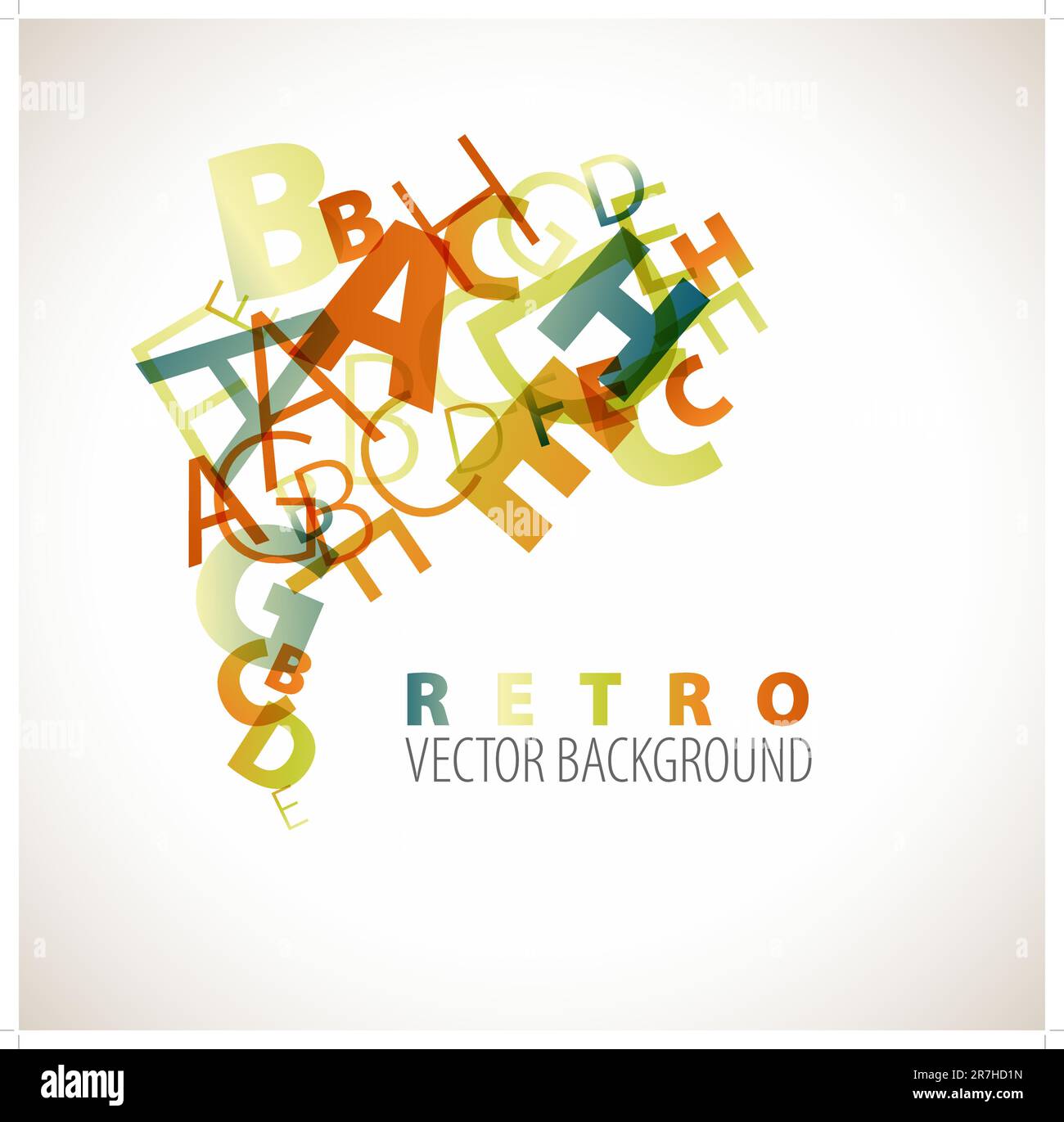 Abstract background with retro colored letters Stock Vector Image & Art ...