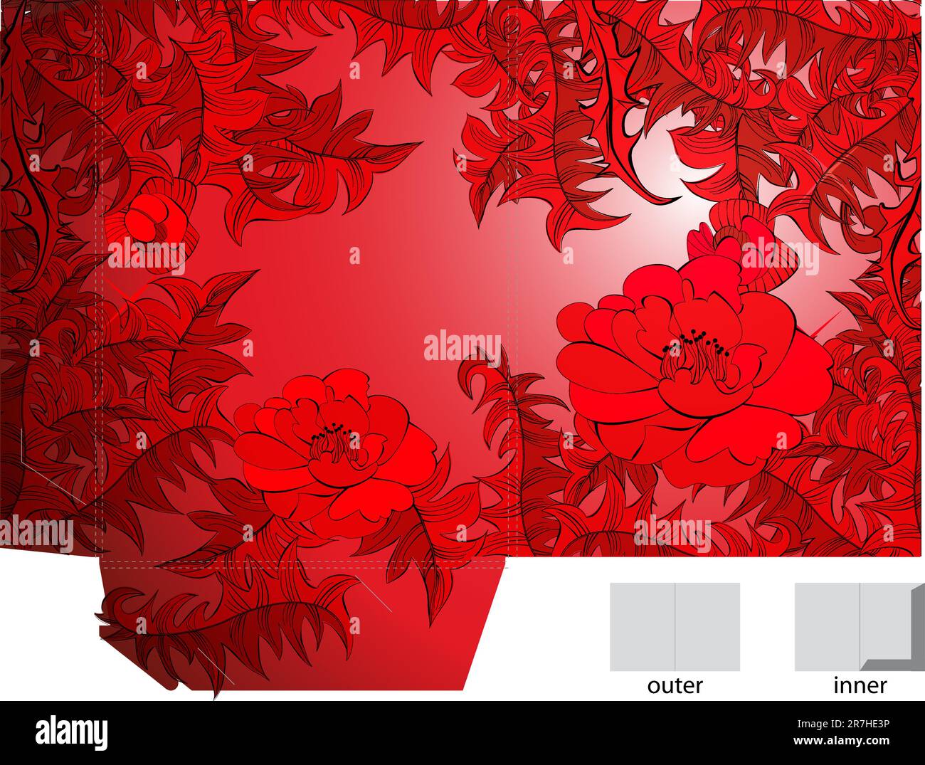 Template for folder design stock vector image art alamy