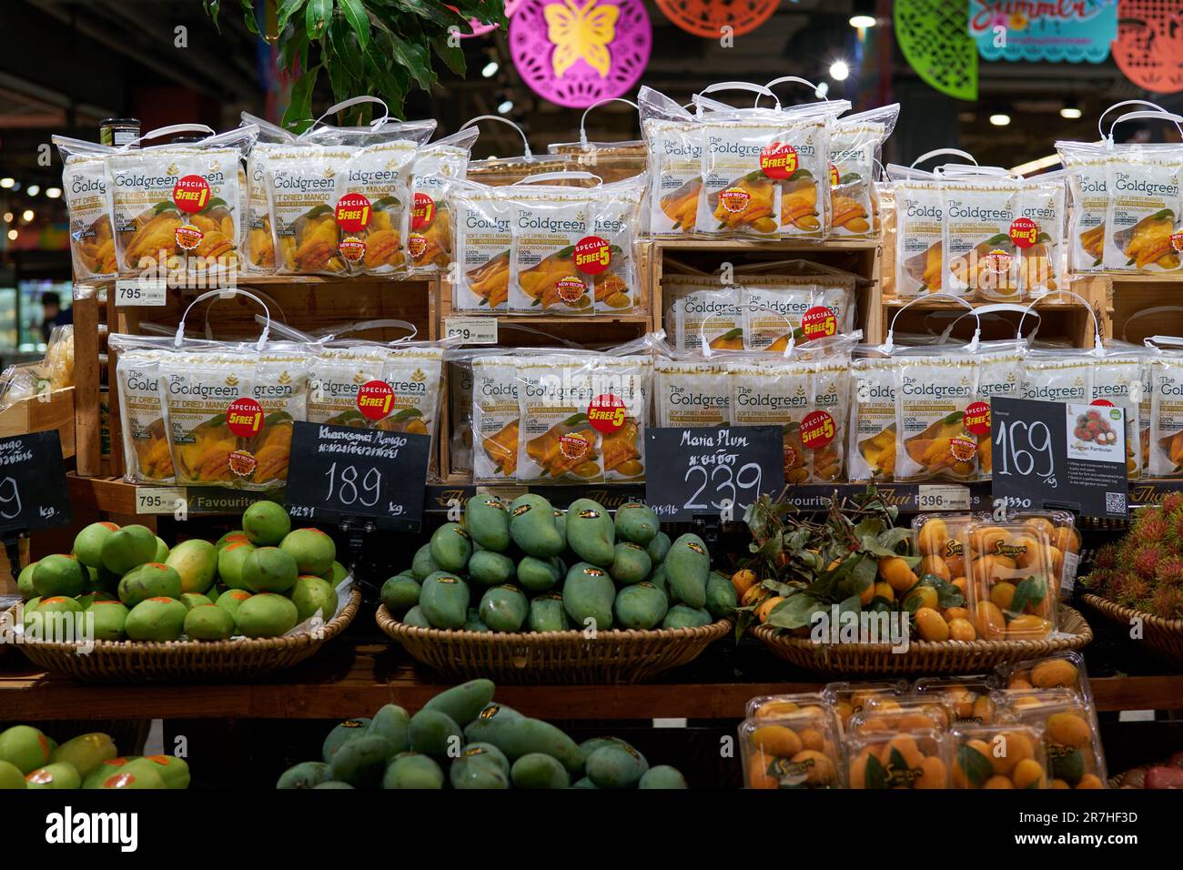 BANGKOK, THAILAND CIRCA APRIL, 2023 various tropical fruits on