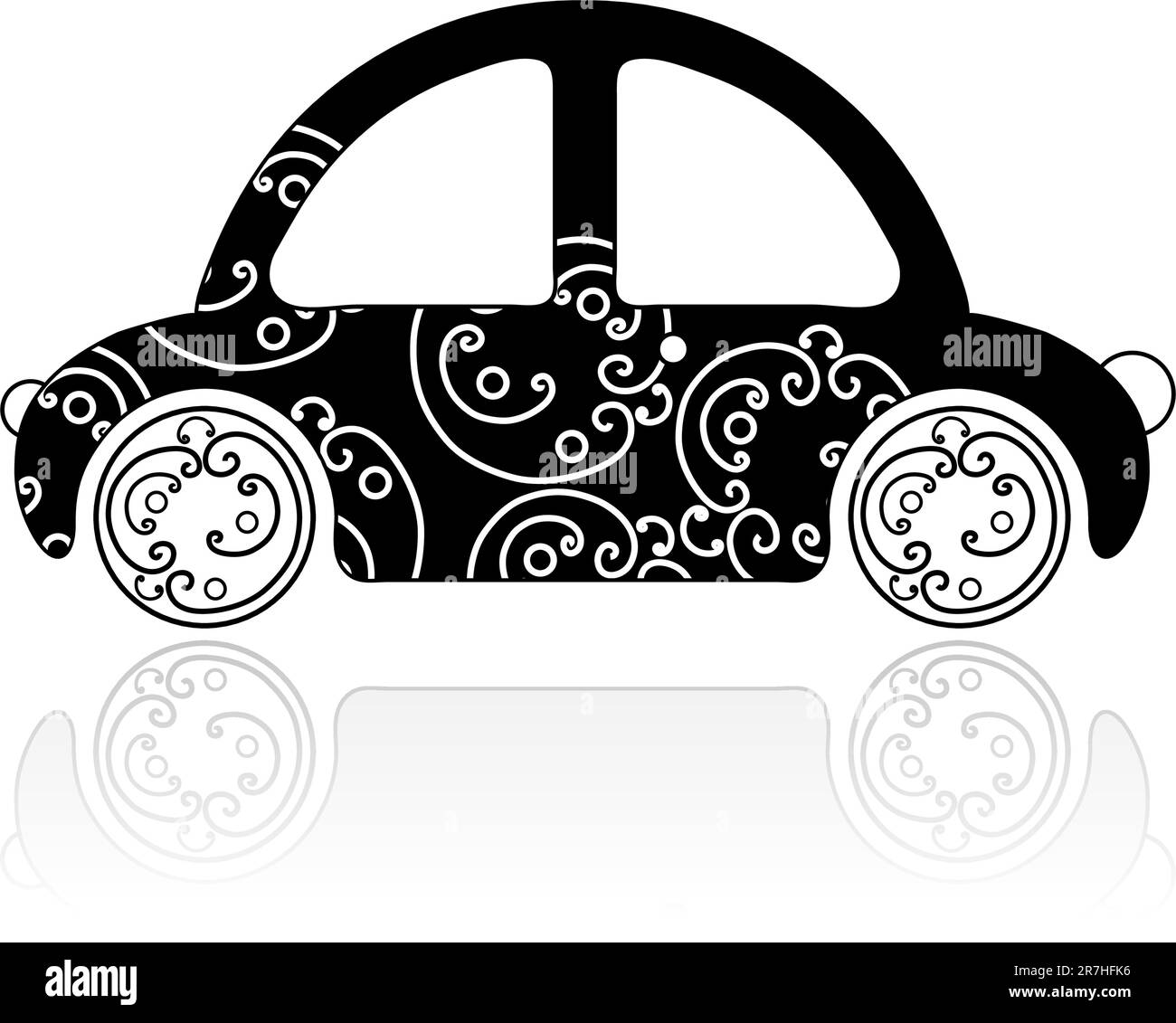 Black car Stock Vector Images - Alamy