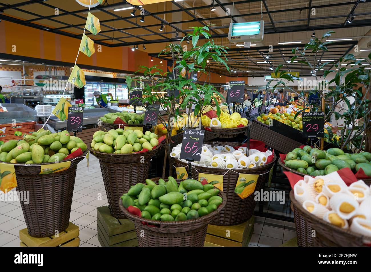 PATTAYA, THAILAND CIRCA APRIL, 2023 produce on display at Big C