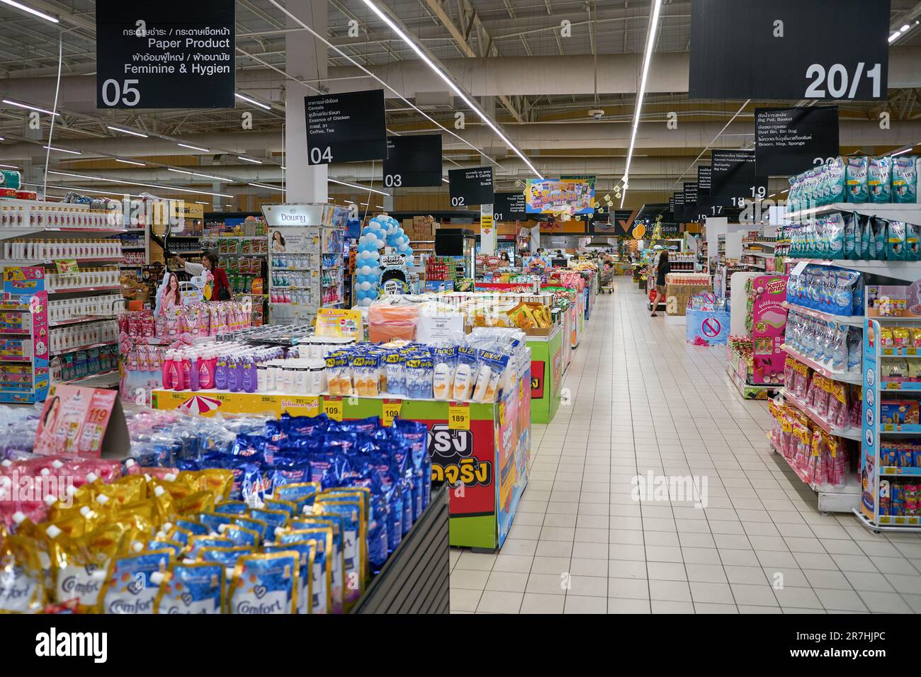 PATTAYA, THAILAND CIRCA APRIL, 2023 interior shot of Big C in