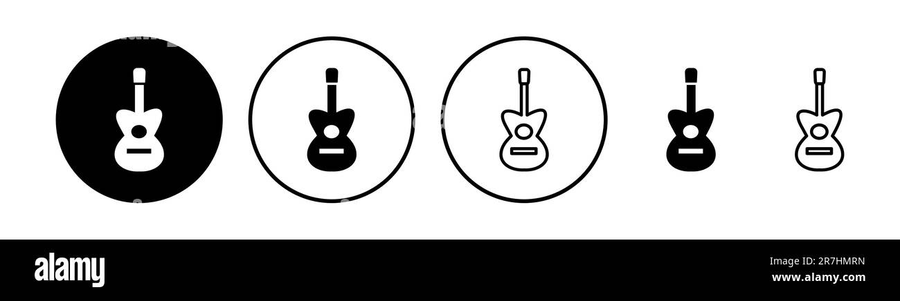 Guitar icon vector. musical instrument sign Stock Vector Image & Art ...